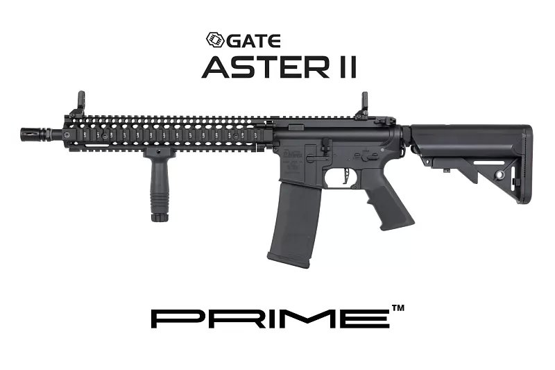 Airsoftová puška Specna Arms Daniel Defense® MK18 SA-P26 Prime™ Aster II ETU s bezkartáčovým motorem - černá