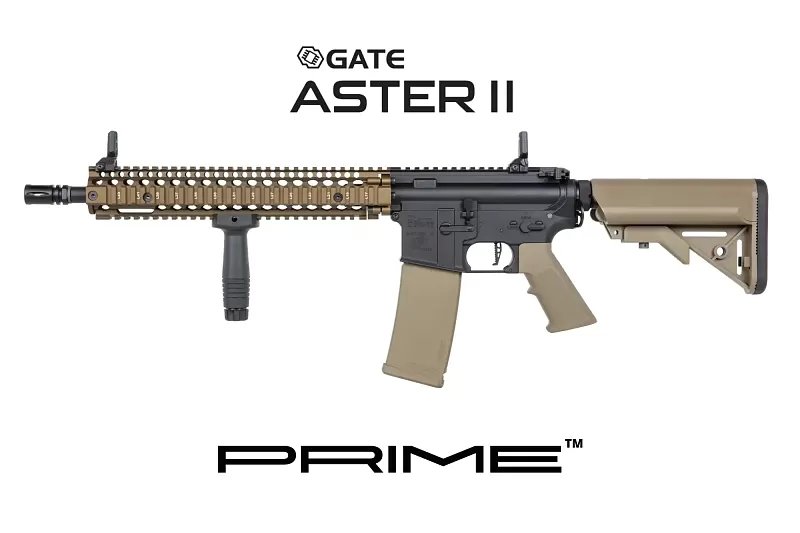 Airsoftová puška Specna Arms Daniel Defense® MK18 SA-P26 Prime™ Aster II ETU s bezkartáčovým motorem - Chaos Bronze