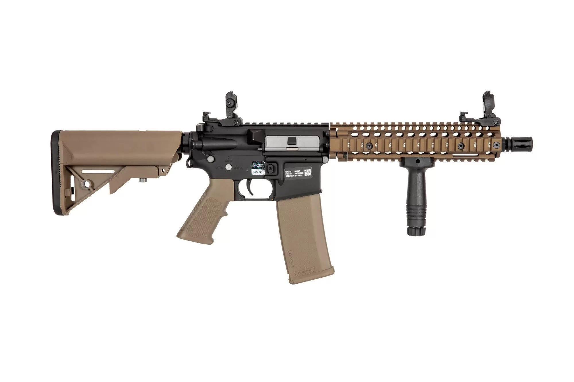 Airsoftová puška Specna Arms Daniel Defense® MK18 SA-E19 EDGE™ Kestrel™ ETU 1.14 J Chaos Bronze